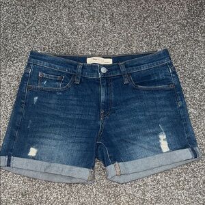 GAP Women's Dark Blue Jean Shorts
